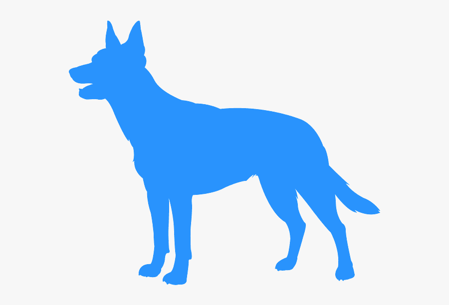 Kelpie Silhouette, Transparent Clipart