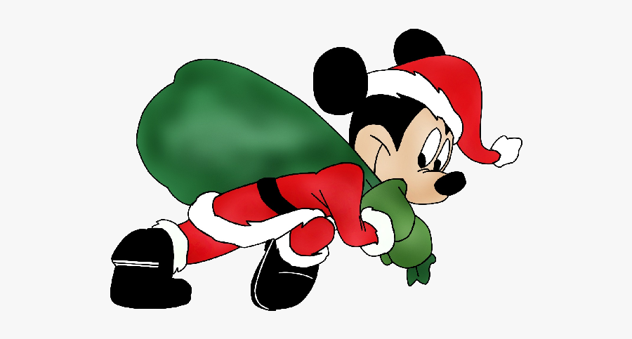 Mickey Xmas Clip Art - Mickey Y Mimi Mouse Navidad Png, Transparent Clipart