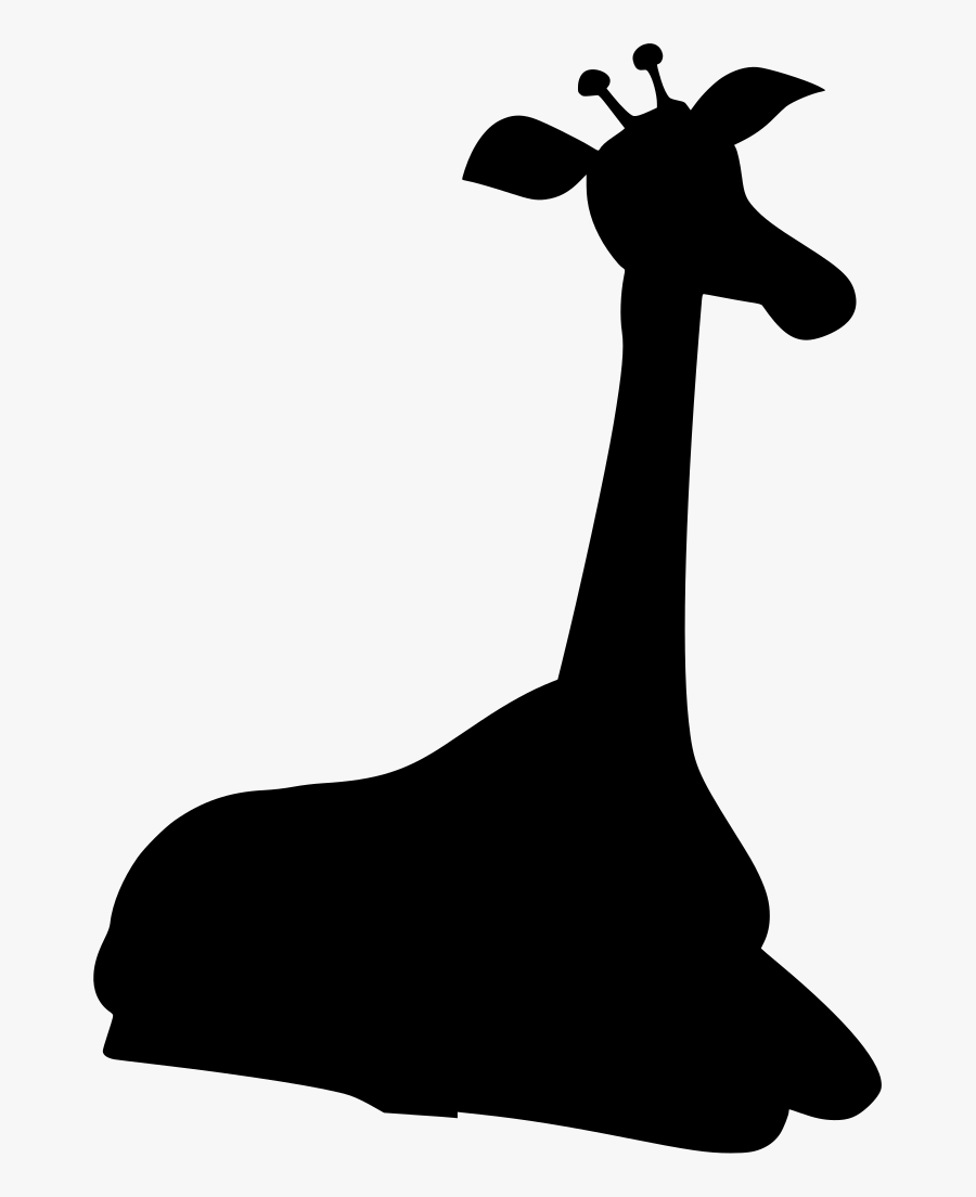 Download Png - Giraffe - Drawing, Transparent Clipart