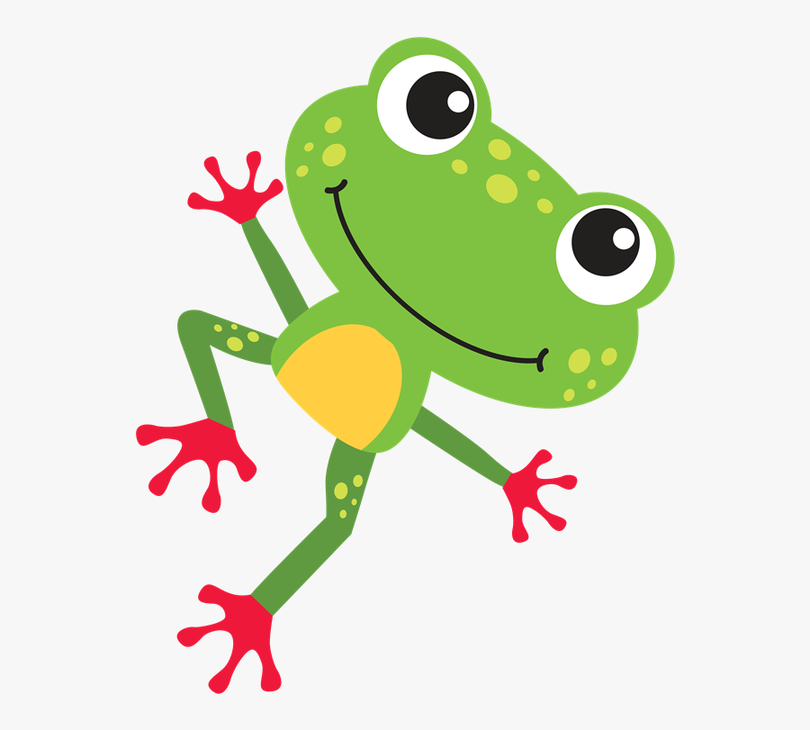 Frog1 - Cute Frog Hopping Clipart Free, Transparent Clipart