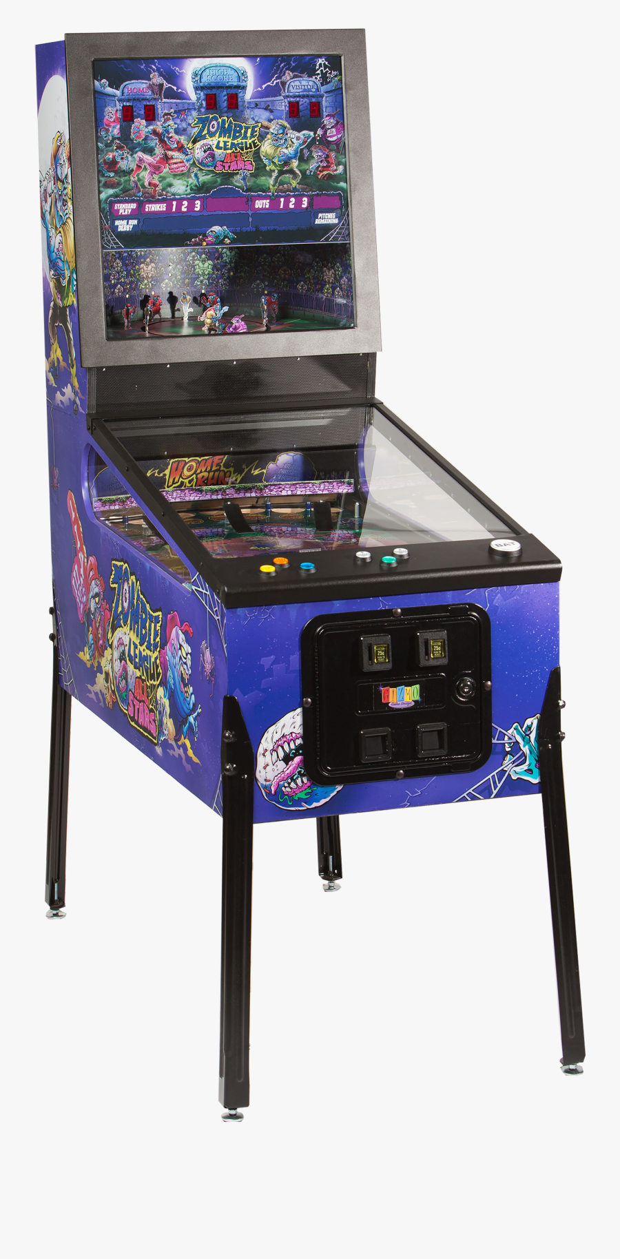 Arcade Drawing Pinball - Arcade Game With Ball And Paddles, Transparent Clipart