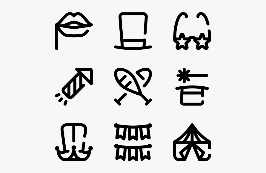 Carnival - Surf Icons, Transparent Clipart