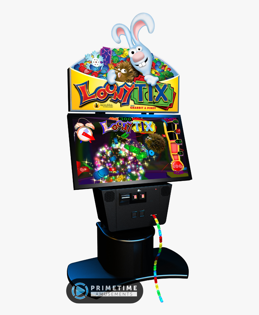 Loonytix Videmption Arcade Game By Incredible Technologies - Video Game Arcade Cabinet, Transparent Clipart