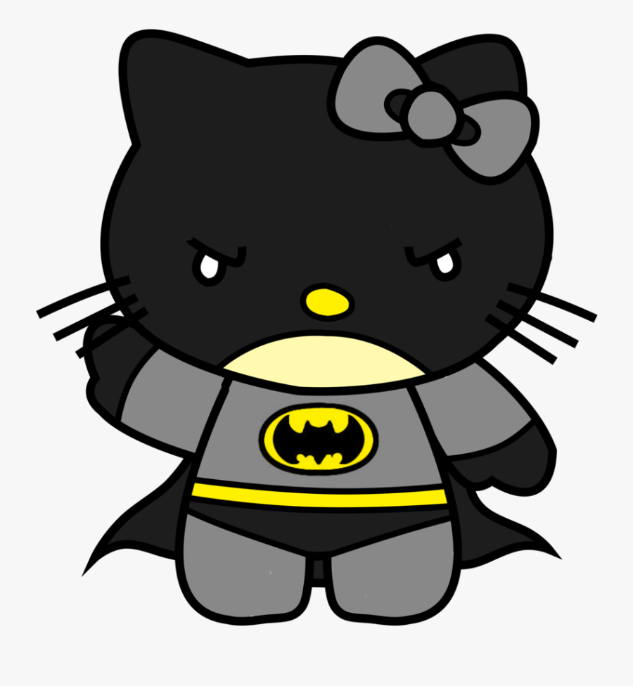 Jpg Transparent Stock Hello Kitty By Trdaz - Batman Hello Kitty, Transparent Clipart