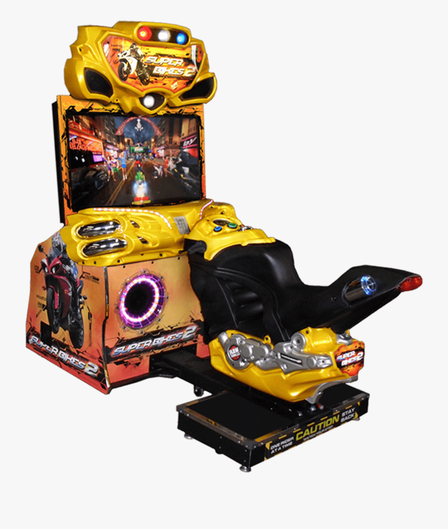 Clip Art Arcade Games Super Bikes - Superbike Arcade Game, Transparent Clipart