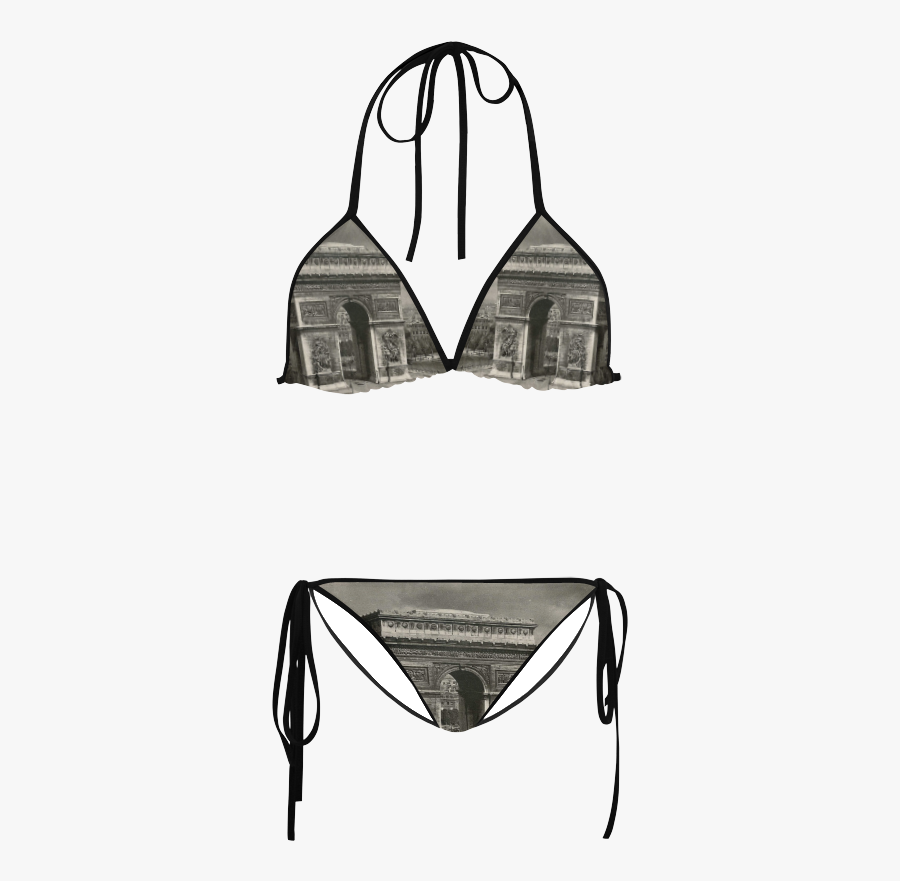 Vintage Arc De Triomphe Custom Bikini Swimsuit - Jeff The Killer In A Bikini, Transparent Clipart