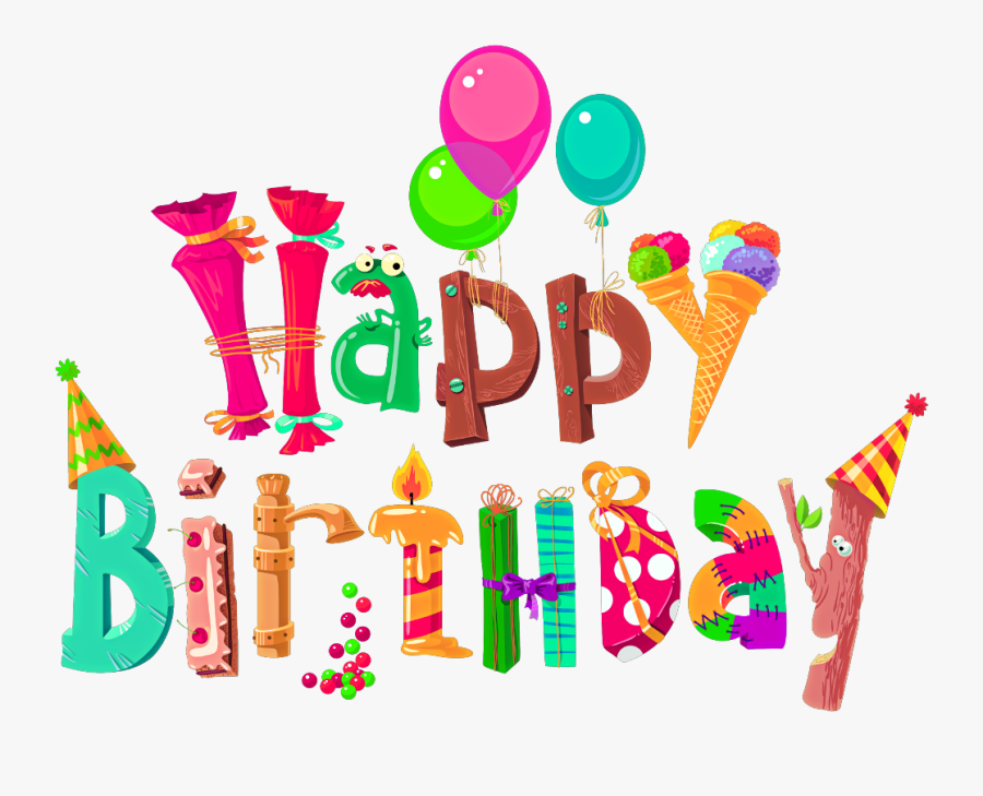#happybirthday #birthday #birthdayparty #happy #party - Happy Birthday Letter Design, Transparent Clipart