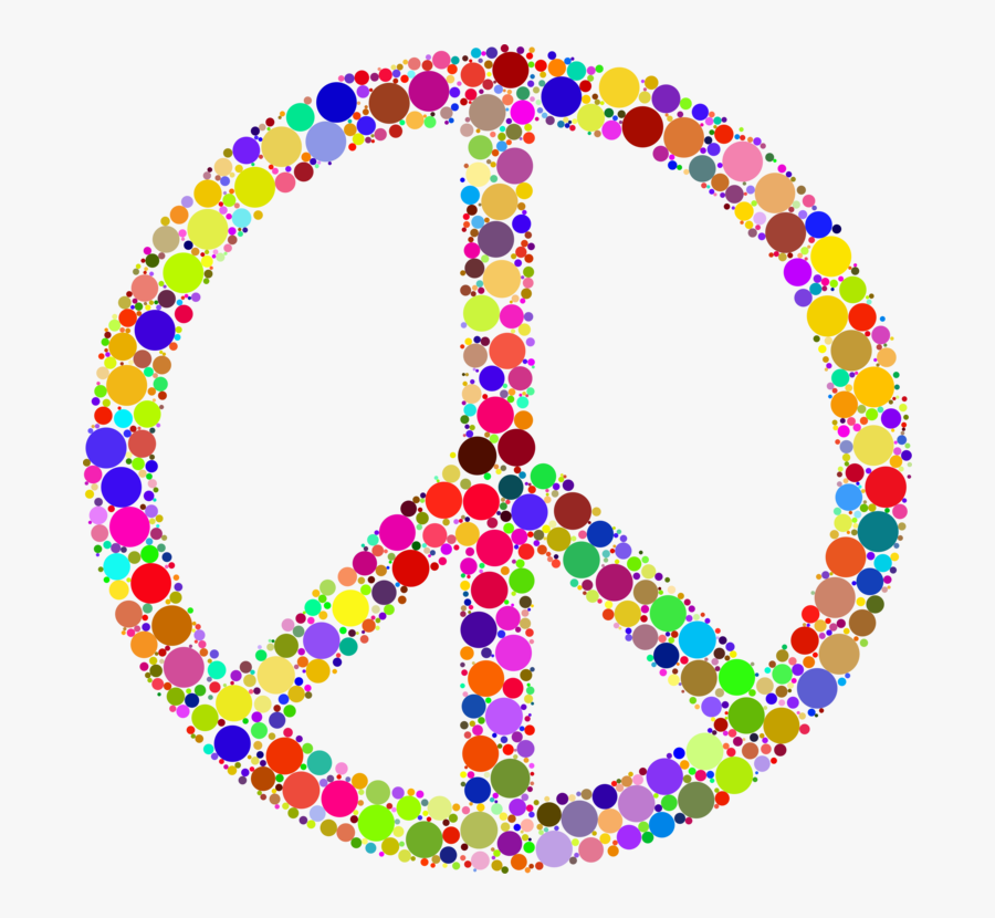 Clip Art Hippie Peace Signs - Hippie Peace Sign Clip Art, Transparent Clipart