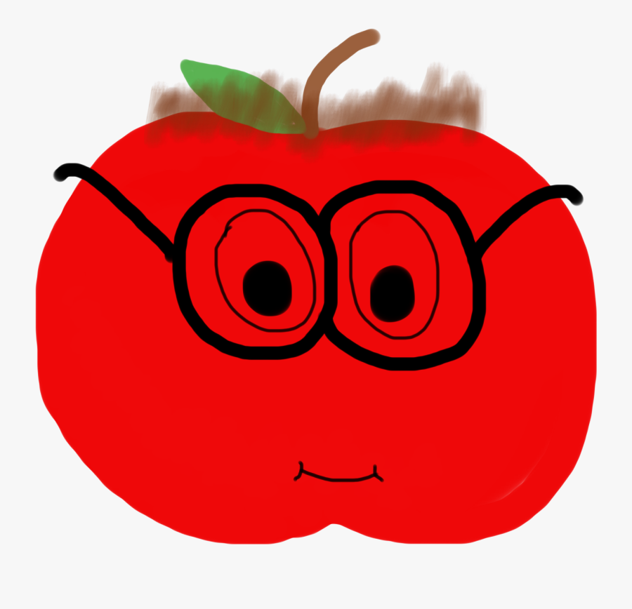 Transparent Nerd Face Png - Real Apple, Transparent Clipart