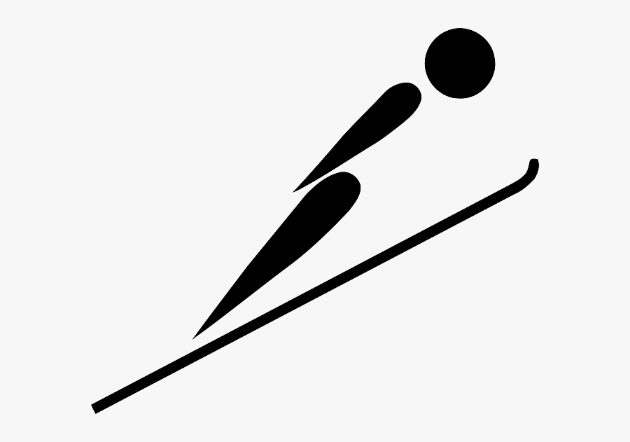 Ski Jumping Olympics Logo, Transparent Clipart