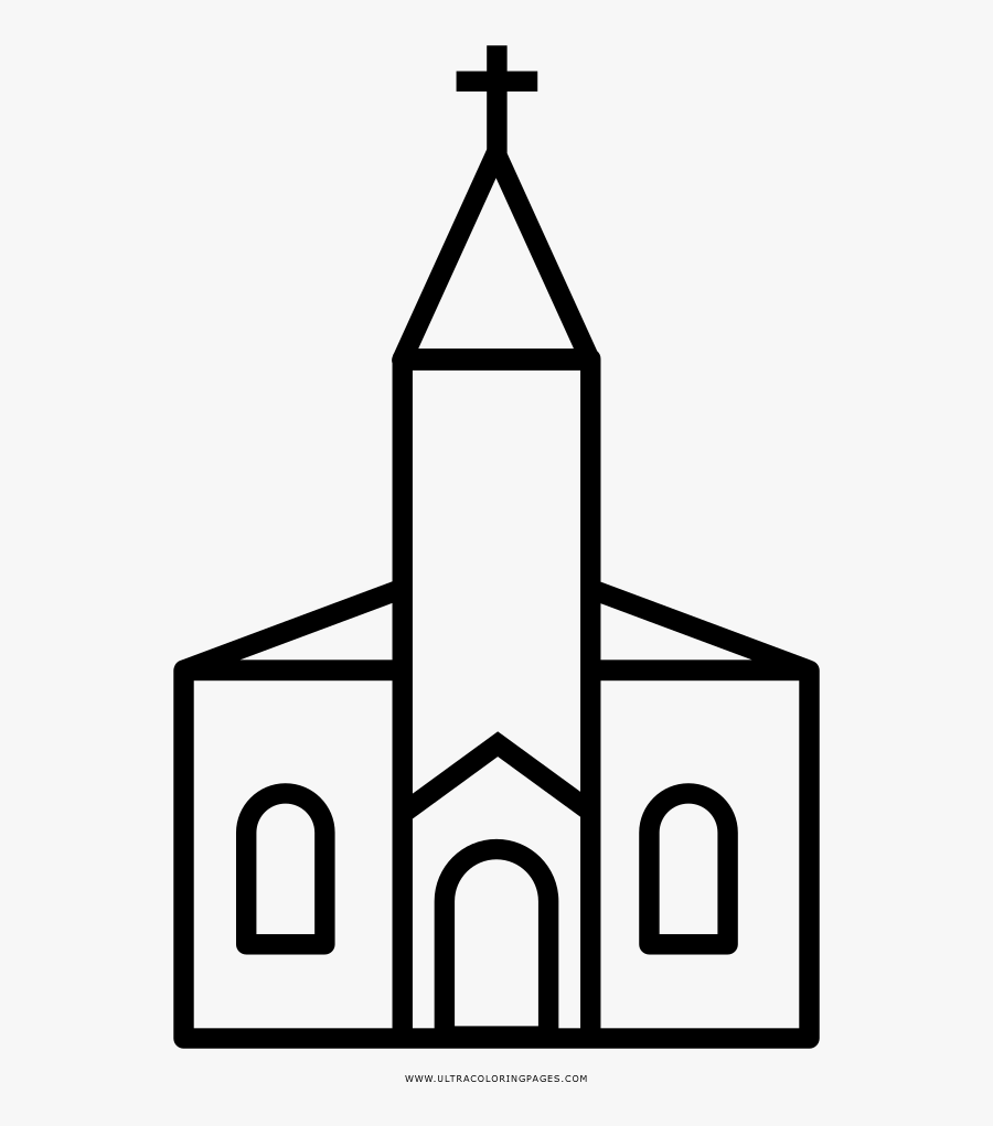 Transparent Dibujar Clipart - Dibujo De Una Iglesia, Transparent Clipart