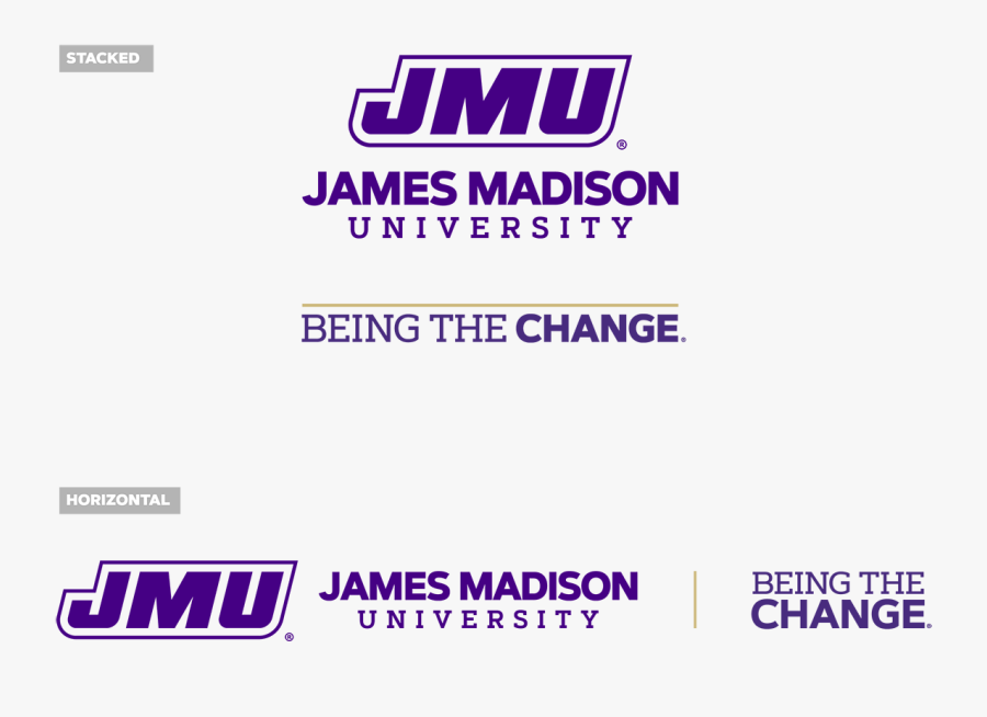 Logo With Btc Mark - James Madison Long Horizontal White, Transparent Clipart