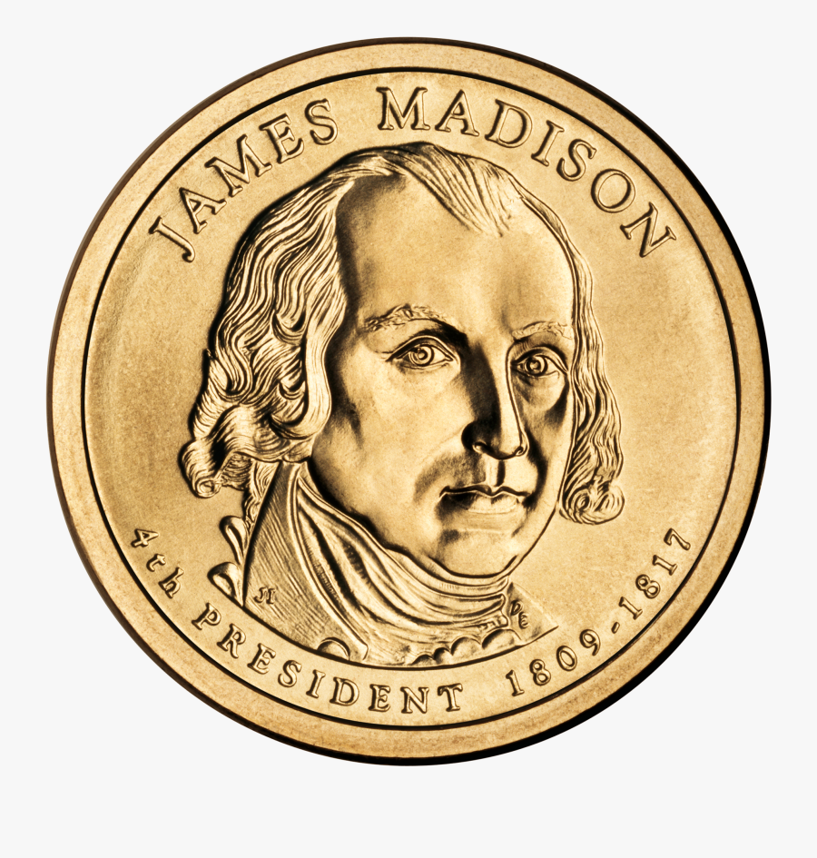 Clip Art James Madison Presidential Obverse - East India Company 1757, Transparent Clipart