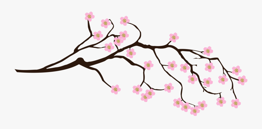 Redbud Branch"
 Class="img Responsive True Size - Cherry Blossom Branch Wall Decal Png, Transparent Clipart