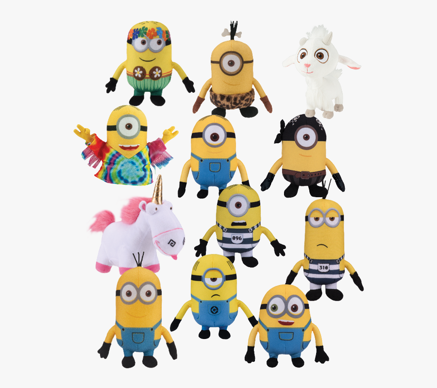 6 Minions , Transparent Cartoons - 6 Minions, Transparent Clipart