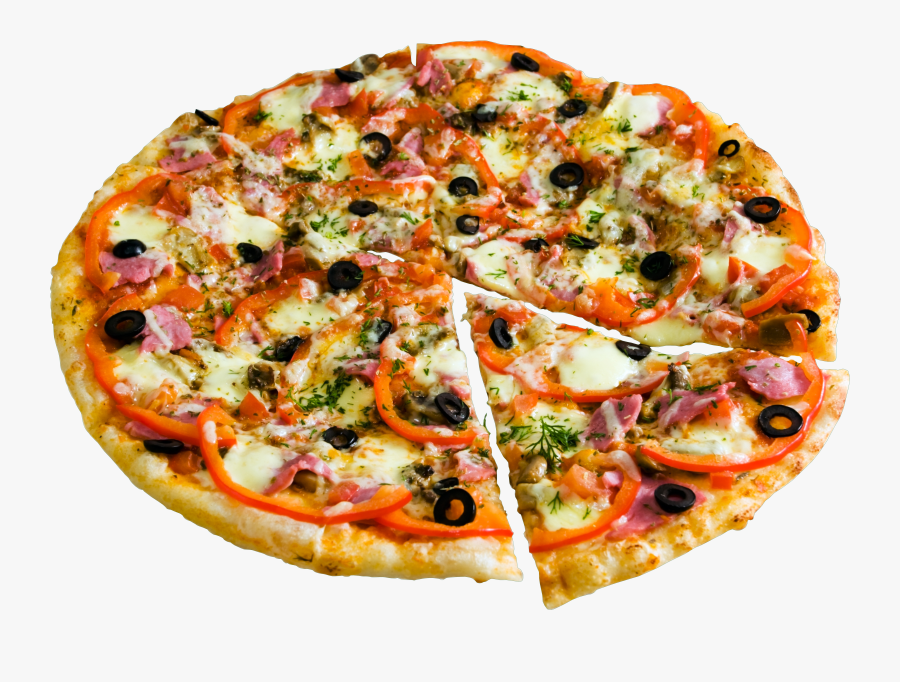 Pizza, Transparent Clipart