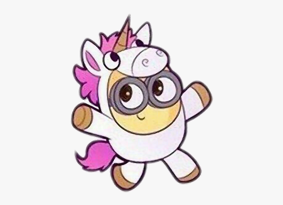 #cute #rainbow #minions #happy #birthday #миньоны #единорог - Единороги Картинки С Миньонами, Transparent Clipart