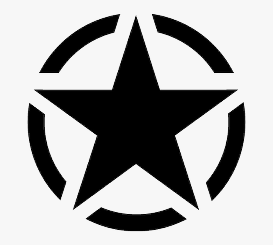 Transparent Star Sticker Png - Logo Jeep, Transparent Clipart