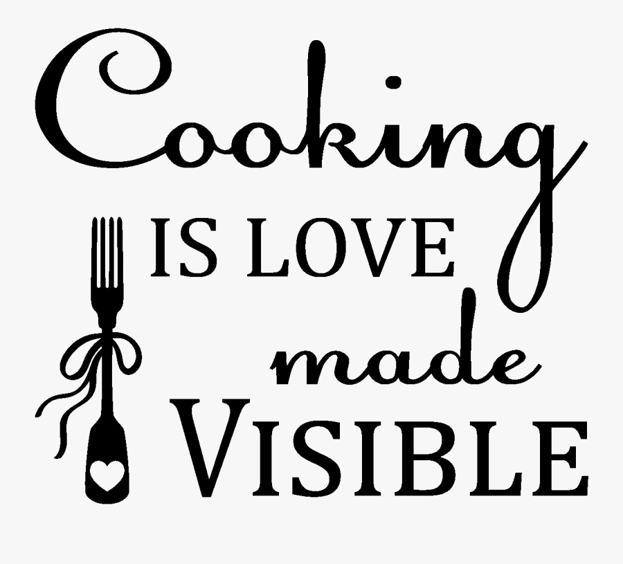 Clip Art Cooking Is Love Made Visible - Pavers England, Transparent Clipart