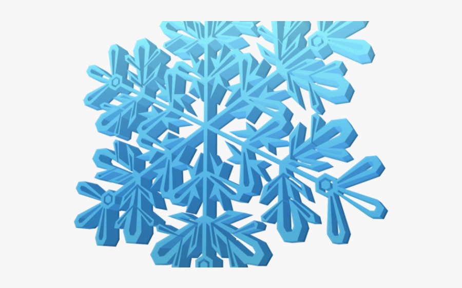 3d Snowflake Graphic, Transparent Clipart