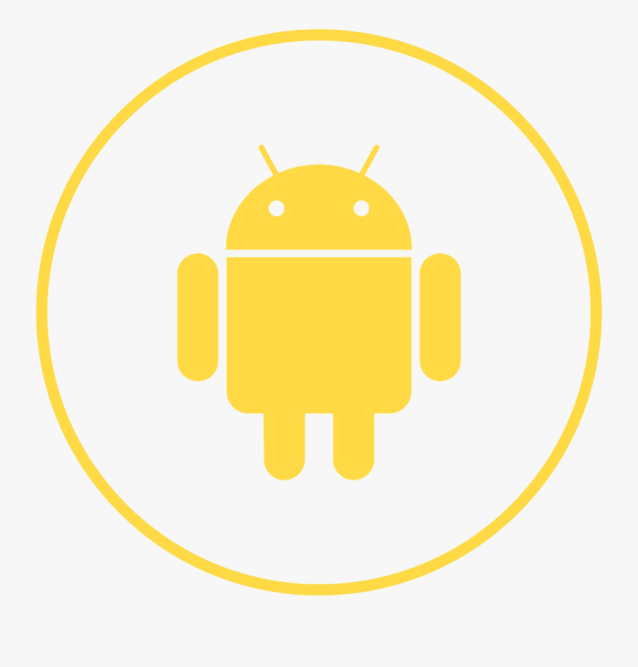Android Logo Black Background, Transparent Clipart