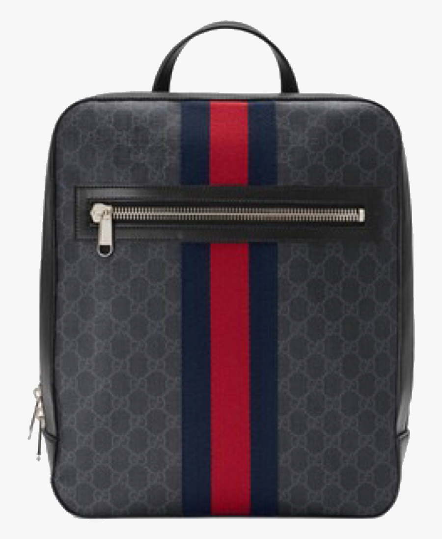 Transparent Bag Of Gold Clipart - Gucci Supreme Backpack With Stripes, Transparent Clipart