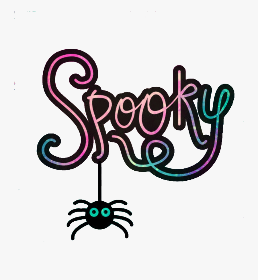 #ftedtickers #stickers #spooky #halloween #colorful, Transparent Clipart