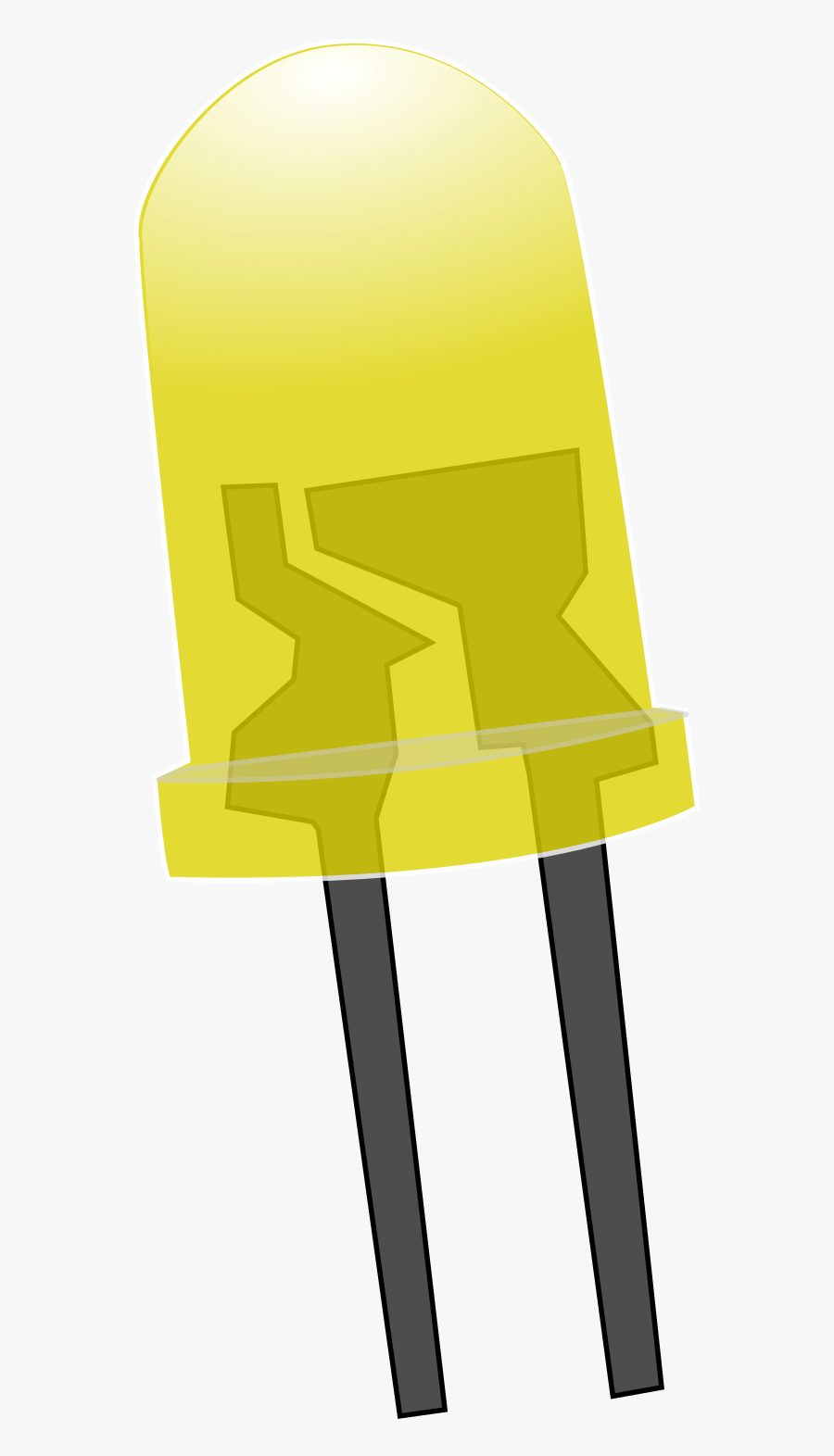 Line,yellow,light - Led Light Bulb Clipart, Transparent Clipart