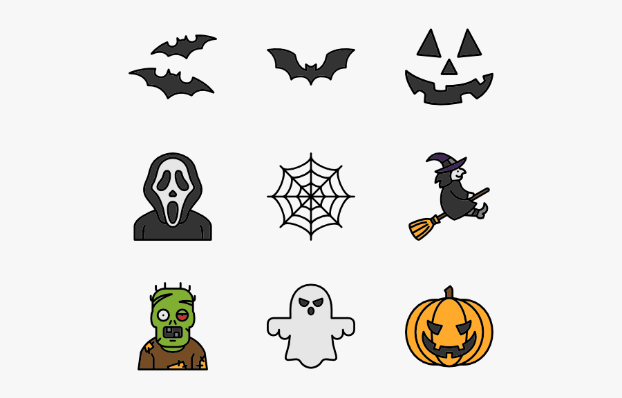Spooky Clipart Vector - Halloween Icon Png, Transparent Clipart