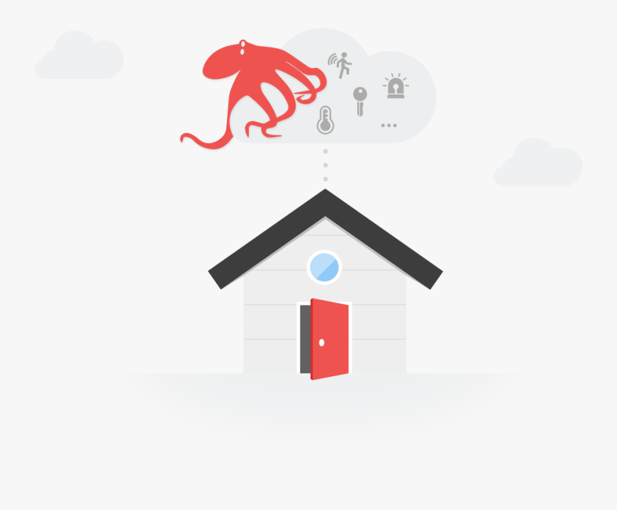 Your Privacy Is Protected Cloud Free Clipart , Png - House, Transparent Clipart