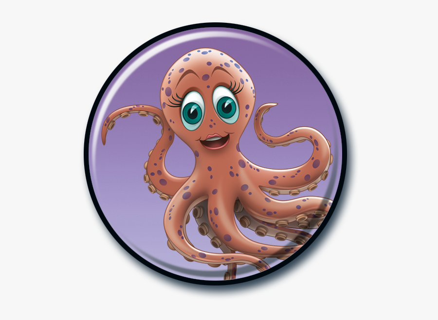 Transparent Octopus Clipart - Cartoon, Transparent Clipart