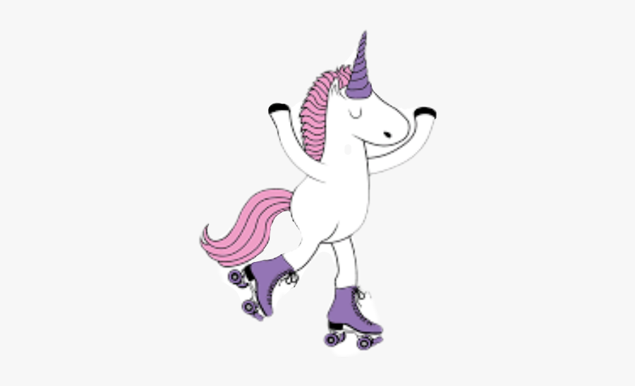 ##happy #unicorn #unicornio #patins - Unicorn Roller Skate Png, Transparent Clipart