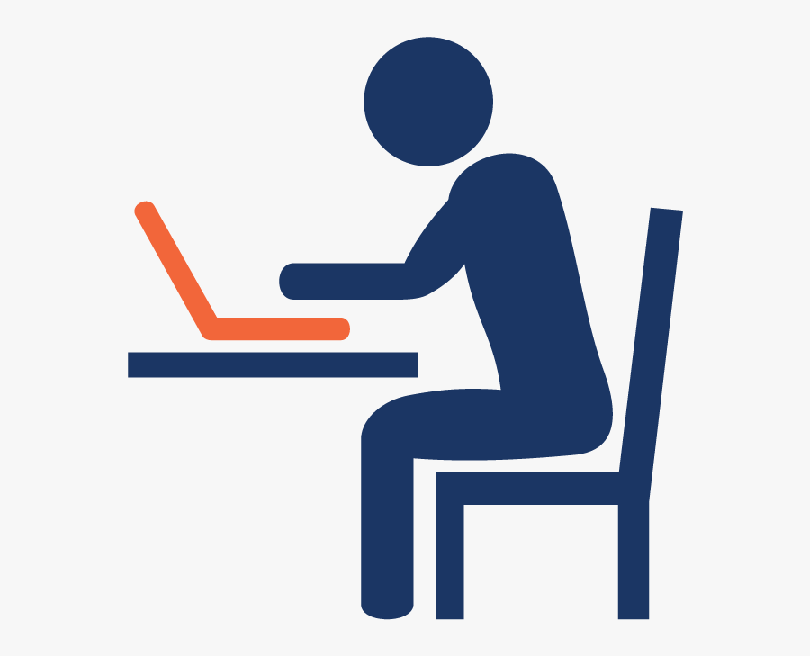 Legal Education Blog - Human With Laptop Icon, Transparent Clipart