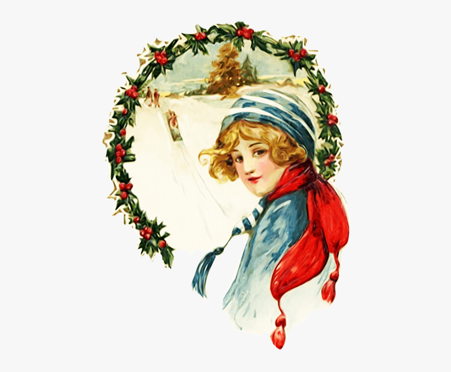 Boy Christmas Xix Century - Noel Au 19 E Siecle, Transparent Clipart