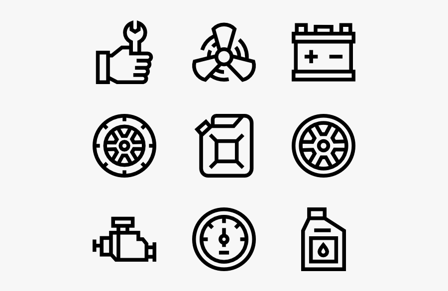 Clip Art Icons Free Garage - Transparent Background Restaurant Icon, Transparent Clipart