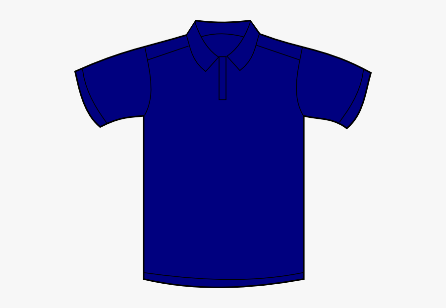 Clip Art Shirt Blue Front At - Polo Shirt , Free Transparent Clipart ...