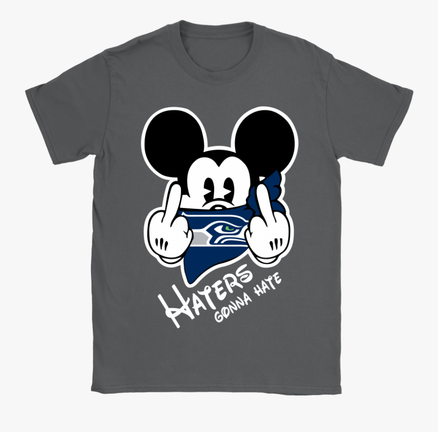 Nfl Mickey Team Seattle Seahawks Haters Gonna Hate - Seattle Seahawks, Transparent Clipart