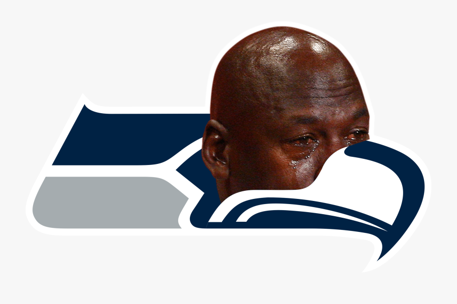 Transparent Michael Jordan Crying Face Png - Seattle Seahawks Logo 2018, Transparent Clipart