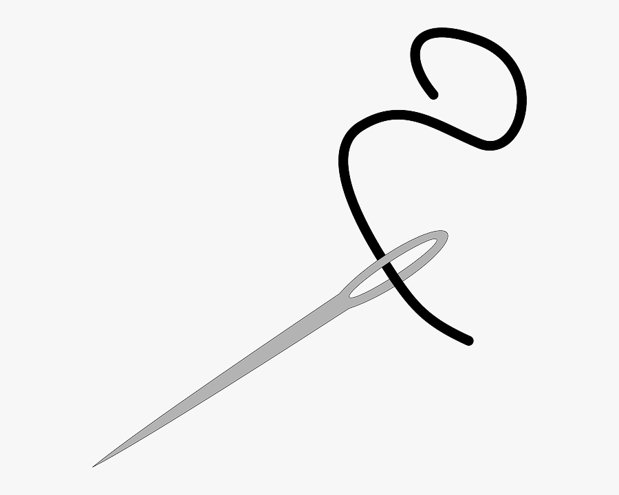 Needle And String, Transparent Clipart