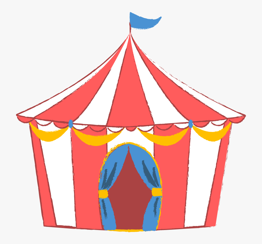 Circus Amigurumi Tent Illustration Carpa - サーカス フリー, Transparent Clipart