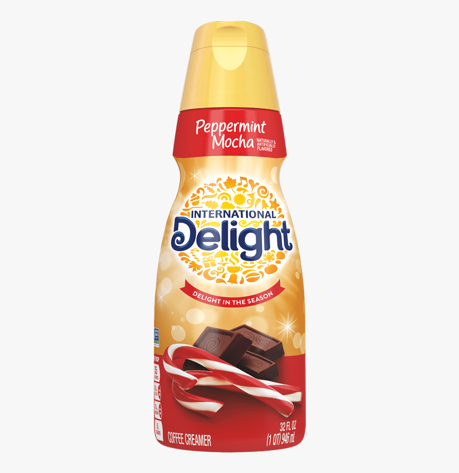 Peppermint Mocha Coffee Creamer - International Delight Pumpkin Spice Creamer, Transparent Clipart