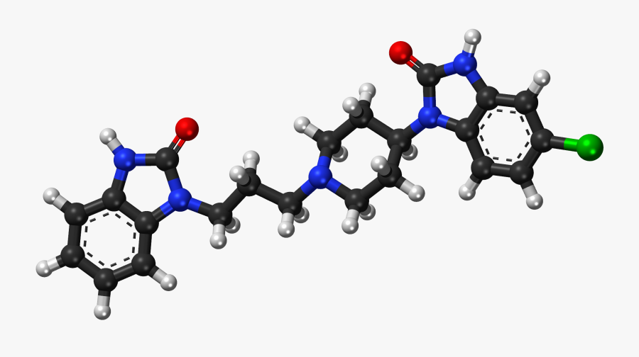 Domperidone Ball And Stick Model - Domperidone Png, Transparent Clipart
