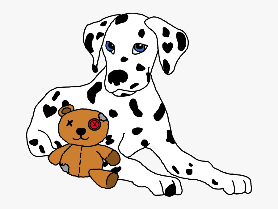 #dalmatian #teddybear #puppy 🐕 - Dalmatian, Transparent Clipart