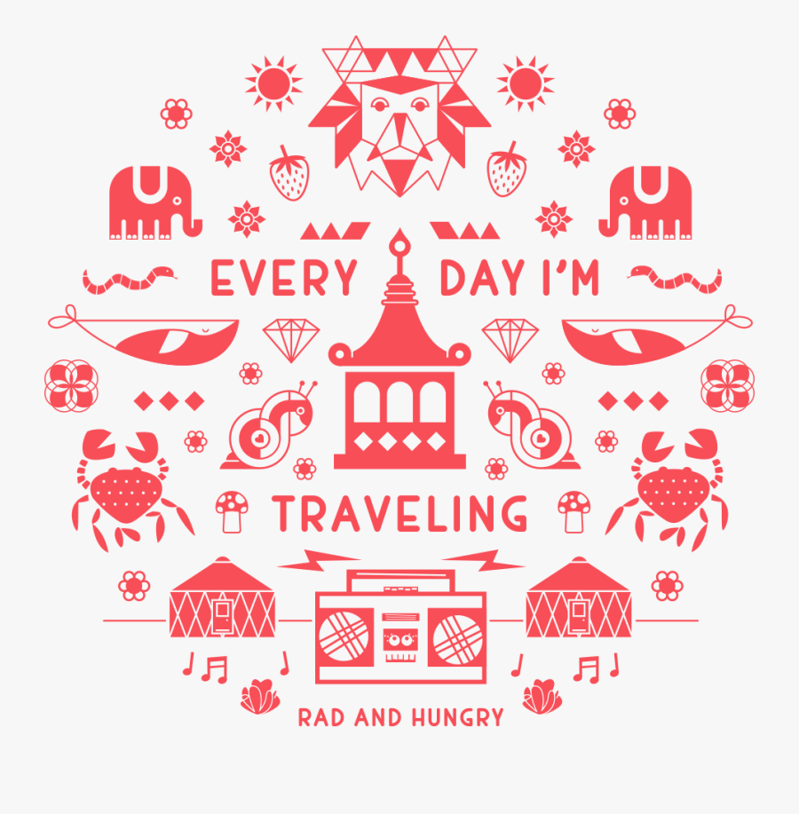 Transparent I"m Hungry Clipart - Traveling T Shirt, Transparent Clipart