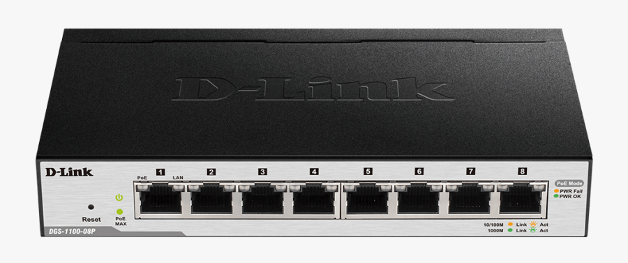 Dgs 1100 08p - D Link Dgs 110 08p, Transparent Clipart