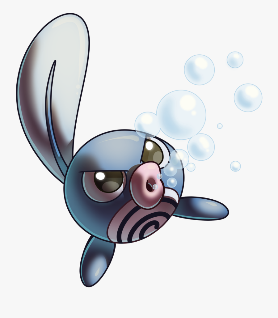 Bounce Clipart Island Hopping - Poliwag With Transparent Background, Transparent Clipart