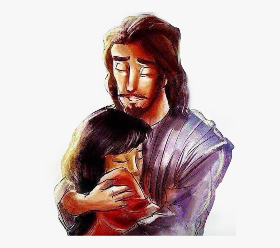 #embrace #jesus #god #savior #superman #supermanjesus - Jesus Embrace, Transparent Clipart