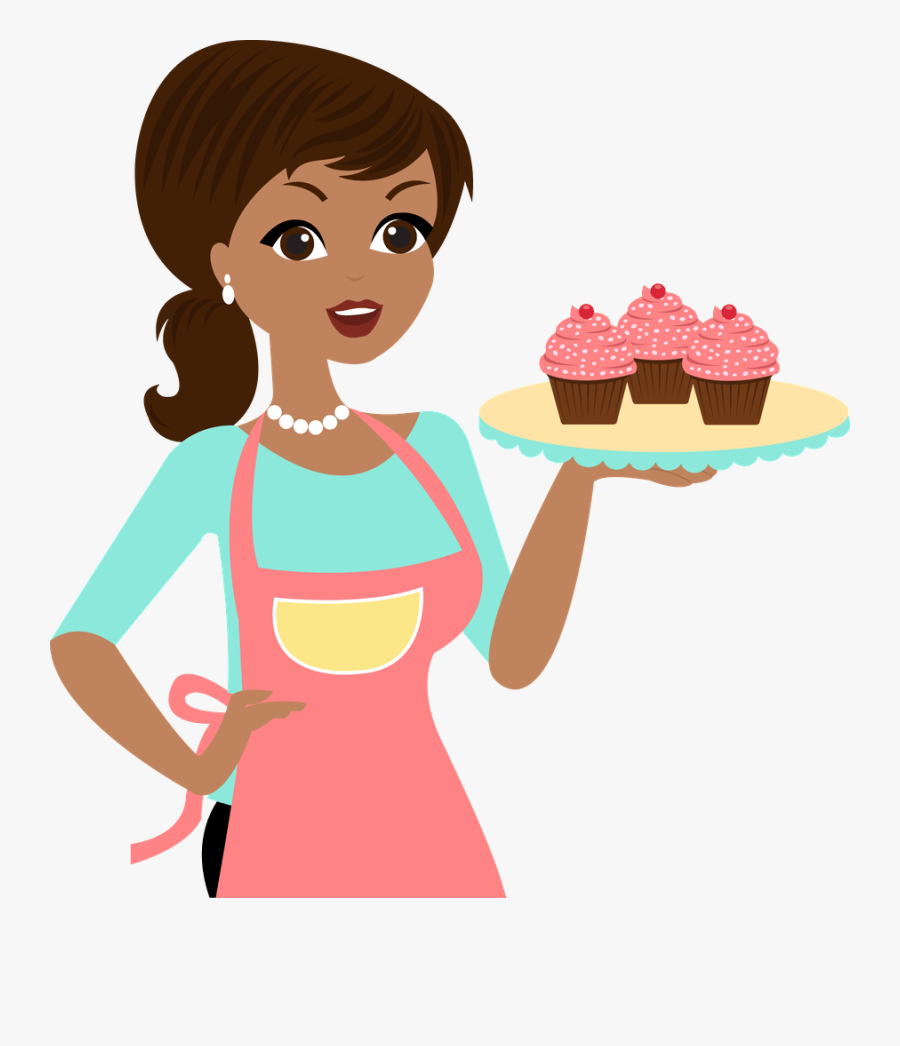 Chefe De Cozinha Mulher Em Desenho Png, Transparent Clipart