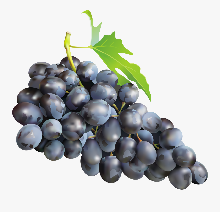 Black Png Clip Art - Grapes Png, Transparent Clipart