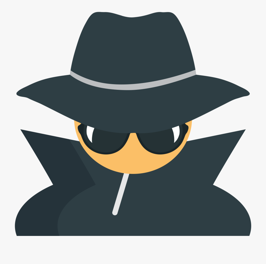Transparent Witch Hat Png - Detective Emojis, Transparent Clipart
